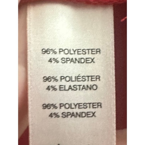 CHICO’S Red Textured Grommet Open-Front Jacket - Chico’s Sz 2 (Large/12) - Picture 5 of 6